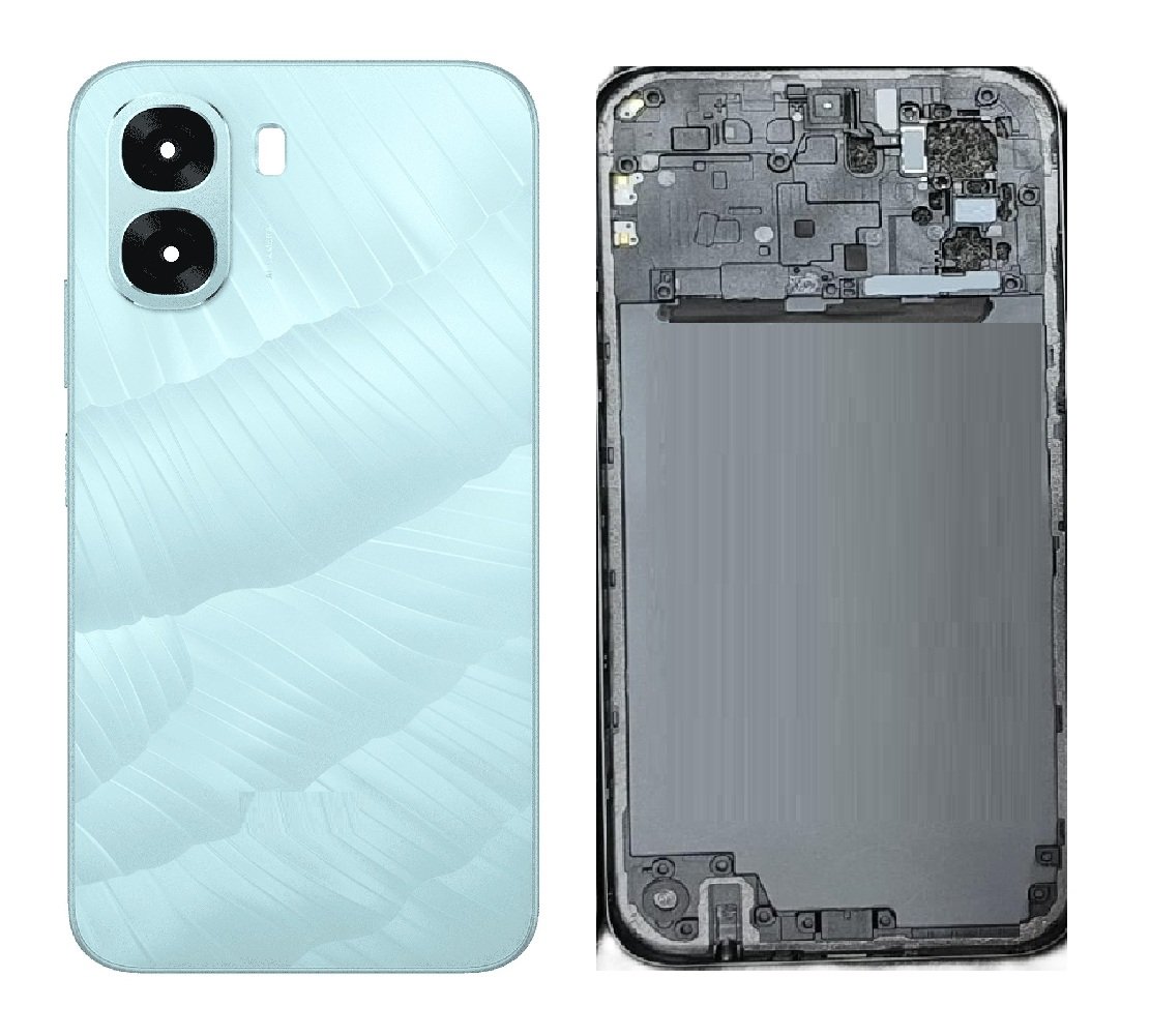 Oppo A6x 5G Full Body Housing Replacement Back Frame Middle Chassis with Side Keys – Black, Grey, Sky Blue, Green & Purple