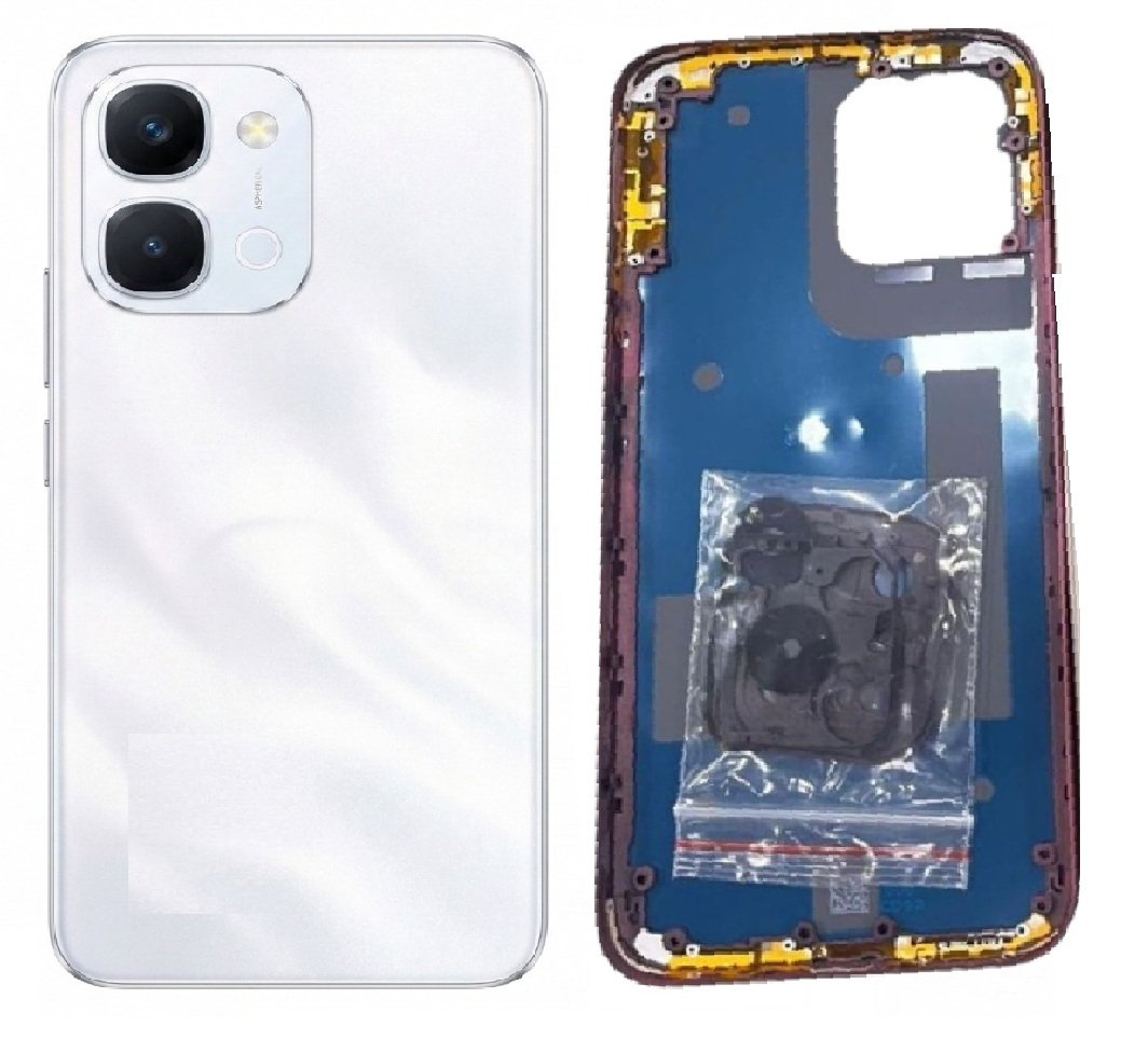 Vivo Y51 Pro 5G Full Body Housing Replacement Back Frame Middle Chassis with Side Keys – Green, White, Maroon & Gold Color: WHITE