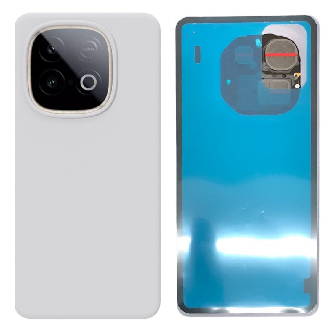 iQOO Neo 10 5G Back Panel Battery Cover Replacement – Gold, Orange, White, Black & Blue Color: WHITE