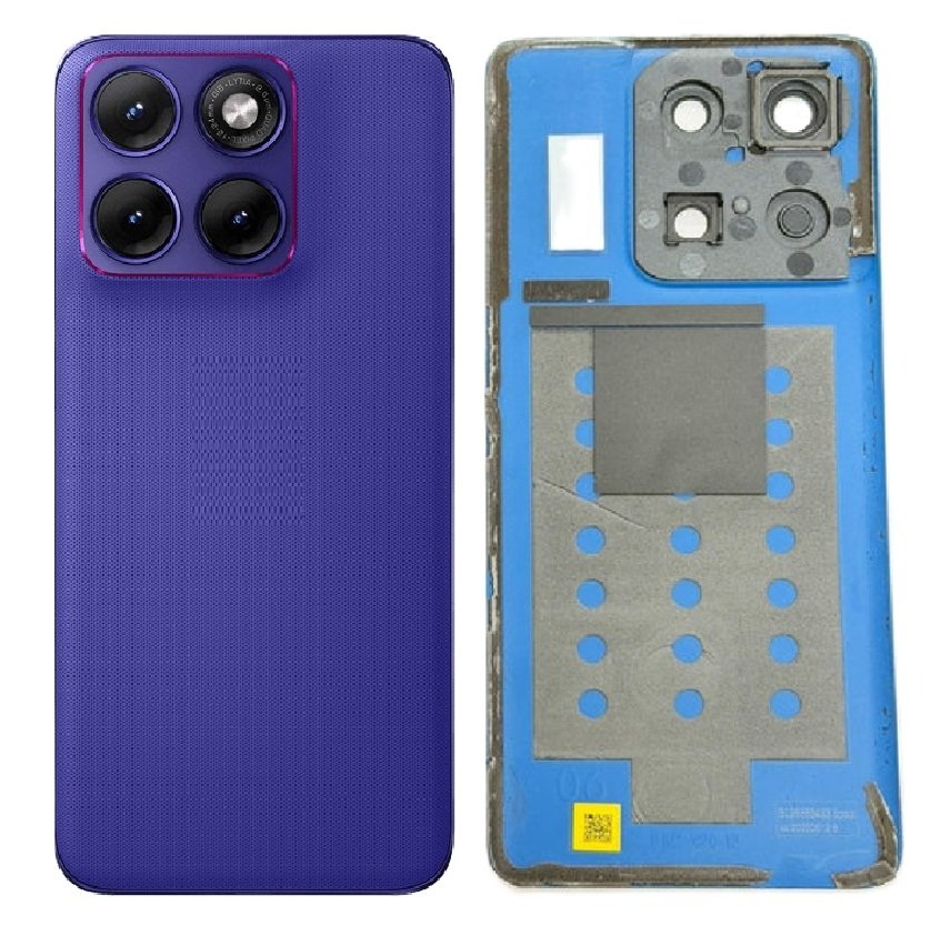 Motorola Edge 70 Fusion Back Panel Battery Cover Replacement – Blue, Purple, Green, Light Green, Black & White Color: PURPLE
