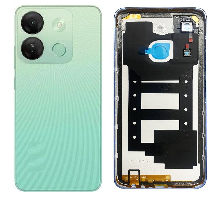 Infinix Smart 7 HD 4G Full Body Housing Replacement Back Frame Middle Chassis with Side Keys – White, Blue & Green Color: GREEN