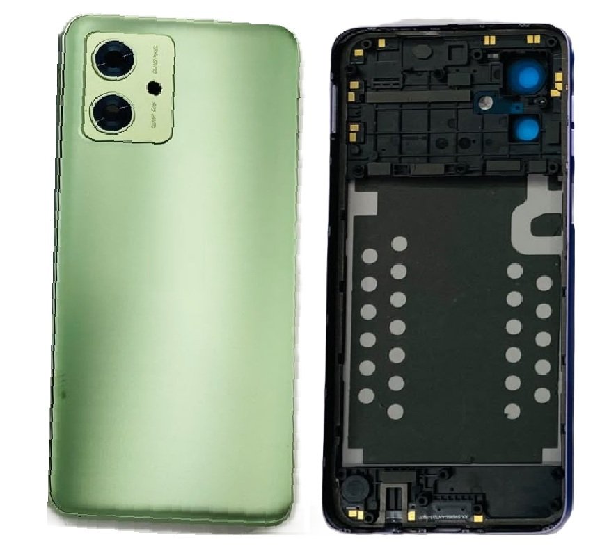 Motorola G64 5G Full Body Housing Replacement Back Frame Middle Chassis with Side Keys – Blue, Purple & Green Color: GREEN