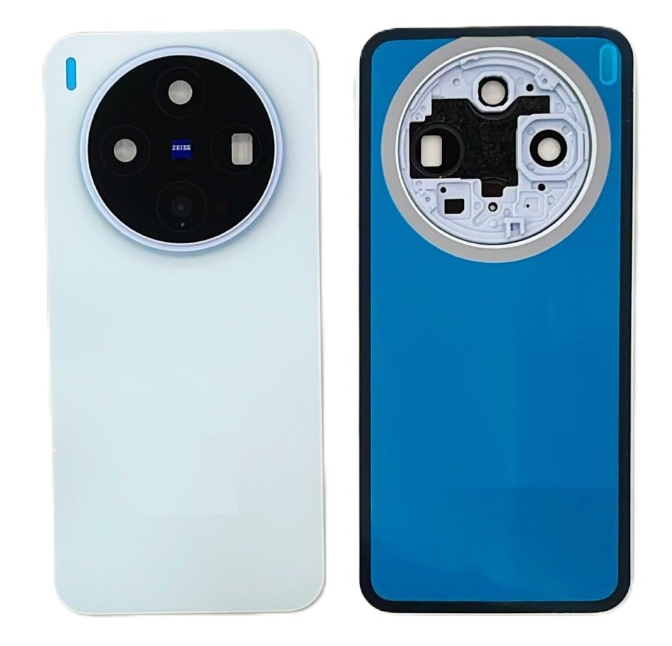 Vivo X300 5G Back Panel Battery Cover Replacement – Black, White & Red Color: WHITE
