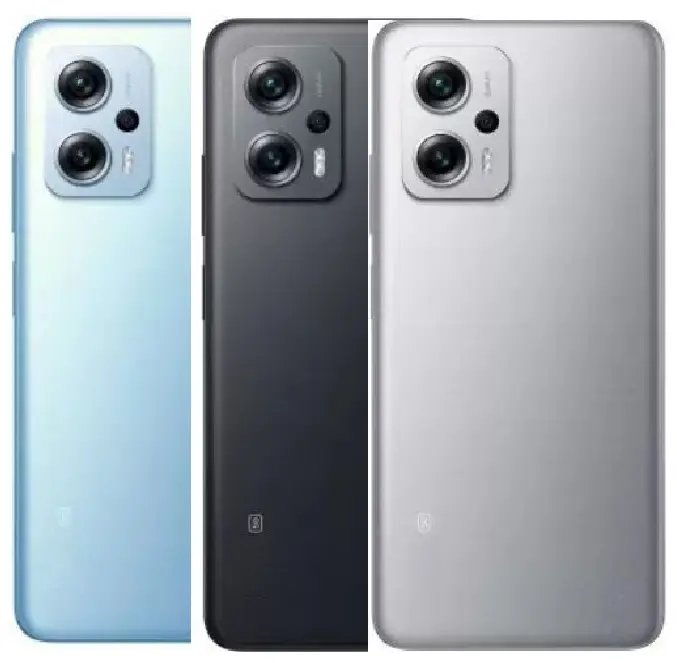 Redmi K50i Full Body Housing (Black, Blue & Silver) Feelhut