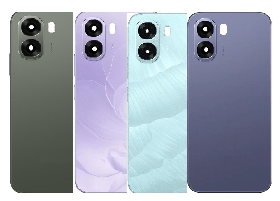 Oppo A6x 5G Full Body Housing Replacement Back Frame Middle Chassis with Side Keys – Black, Grey, Sky Blue, Green & Purple