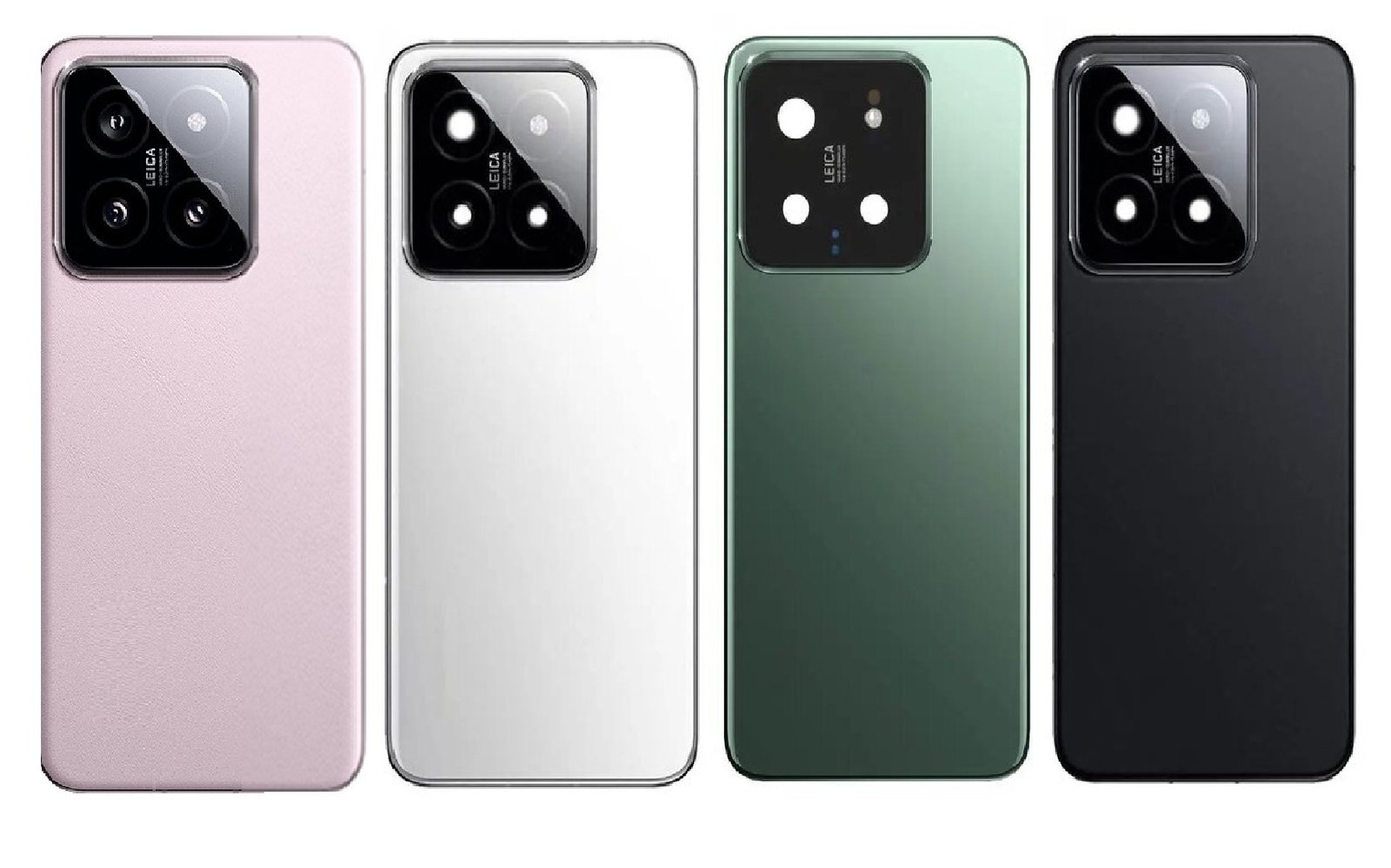 Xiaomi Redmi 14 Back Panel – Pink, White, Green & Black