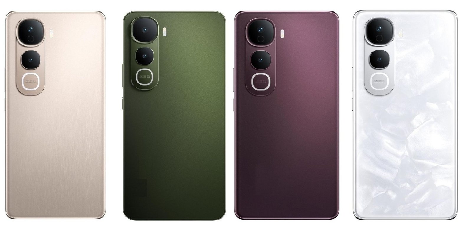Vivo Y400 Pro 5G Full Body Housing Replacement Back Frame Middle Chassis with Side Keys – Gold, Green, Maroon & White