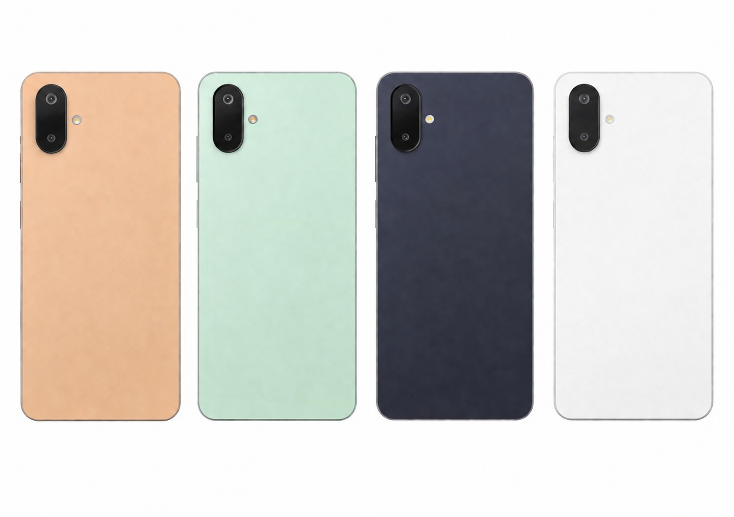 Samsung Galaxy M06 5G Full Body Housing Replacement Back Frame Middle Chassis with Side Keys – Orange, Green, Black & White