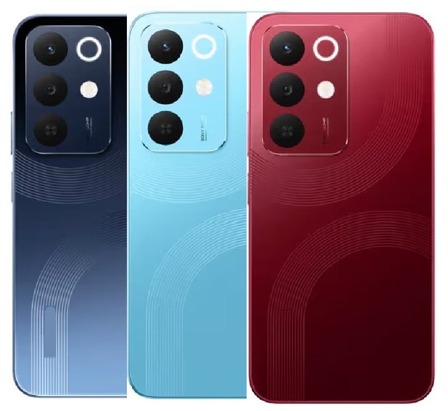 Realme 15x 5G Full Body Housing Replacement Back Frame Middle Chassis with Side Keys – Maroon, Blue & Black