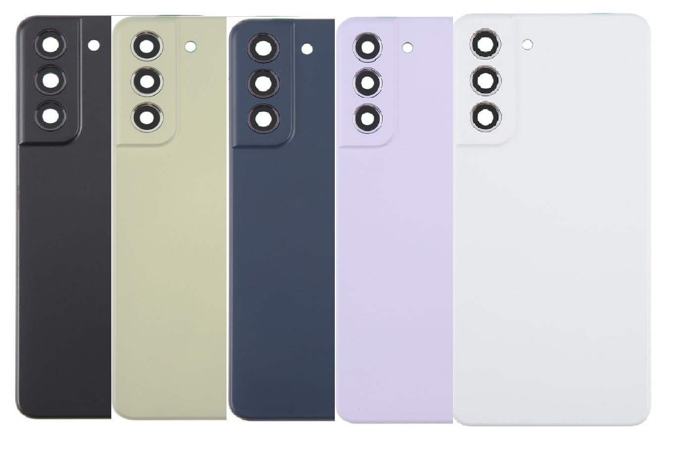 Samsung Galaxy S21 FE 5G Full Body Housing Replacement Back Frame Middle Chassis with Side Keys – Black, Dark Blue, Gold, White & Purple