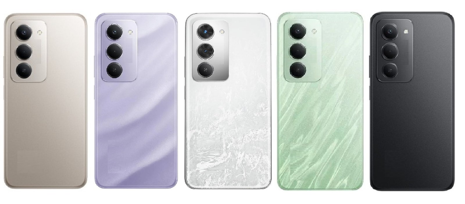 Redmi 15 5G Full Body Housing Replacement Back Frame Middle Chassis with Side Keys – Gold, Green, Black, Purple & White
