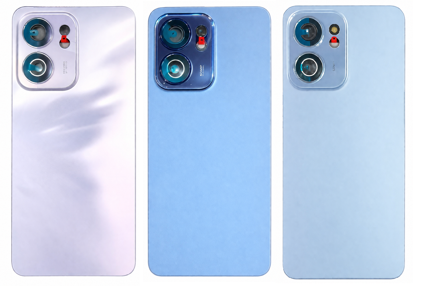 OPPO Reno 13F 5G Back Panel Battery Cover Replacement – Deep Blue, Sky Blue & Purple