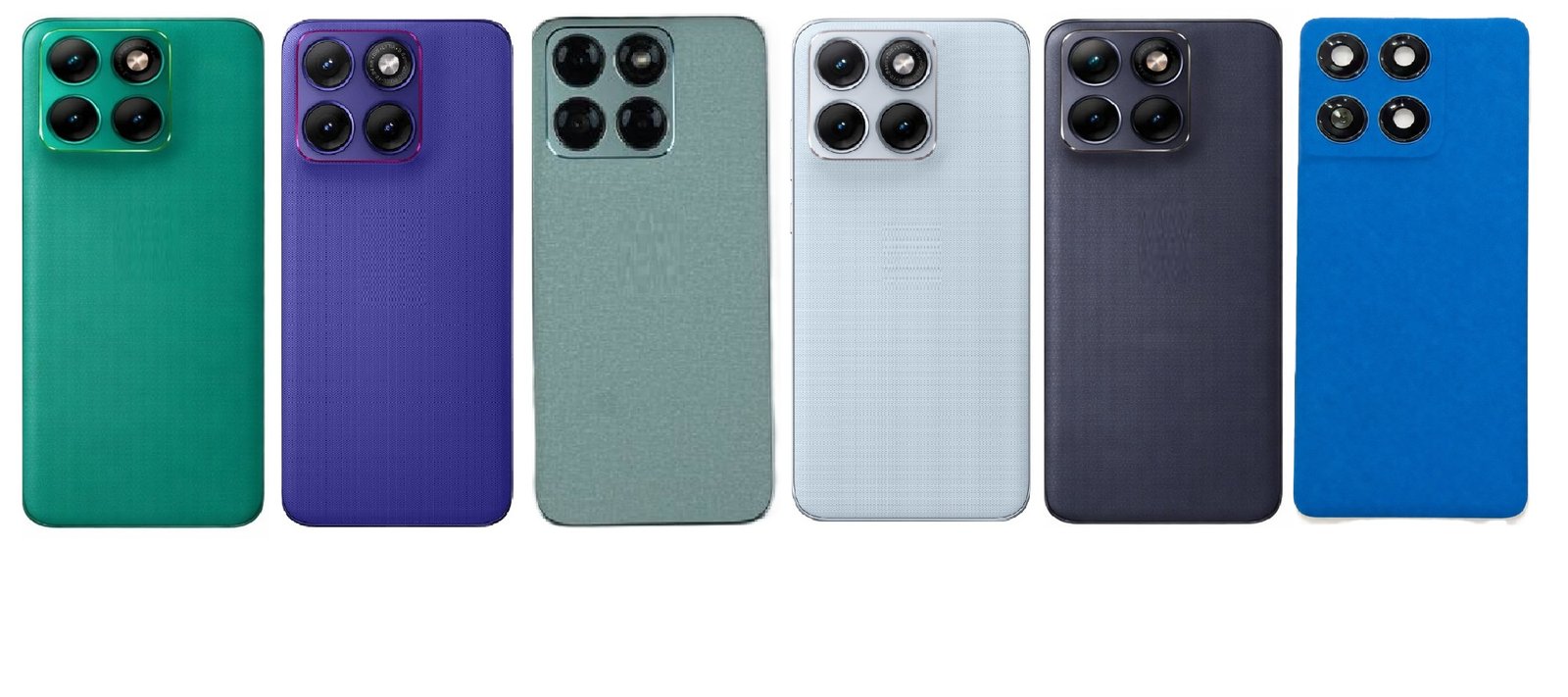 Motorola Edge 70 Fusion Back Panel Battery Cover Replacement – Blue, Purple, Green, Light Green, Black & White