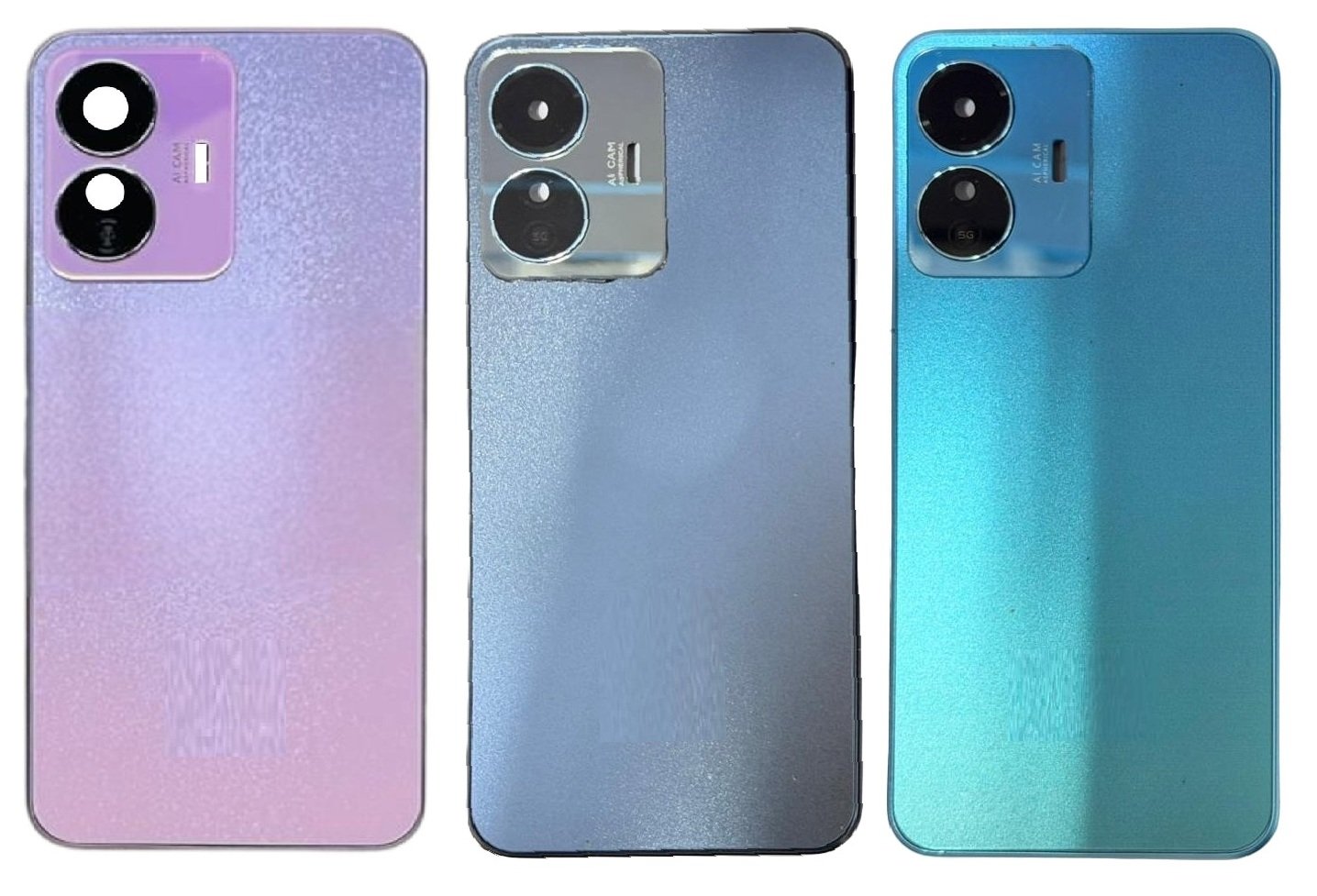 iQOO Z10 Lite 5G Full Body Housing Replacement Back Frame Middle Chassis with Side Keys – Black, Blue & Pink