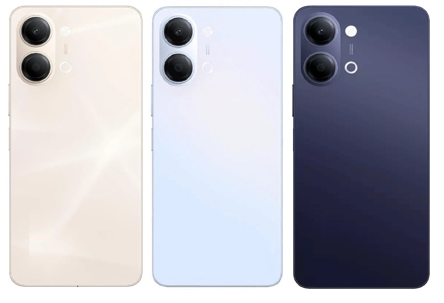 Vivo Y21 5G / Y05 5G Full Body Housing Replacement Back Frame Middle Chassis with Side Keys – White, Blue & Black