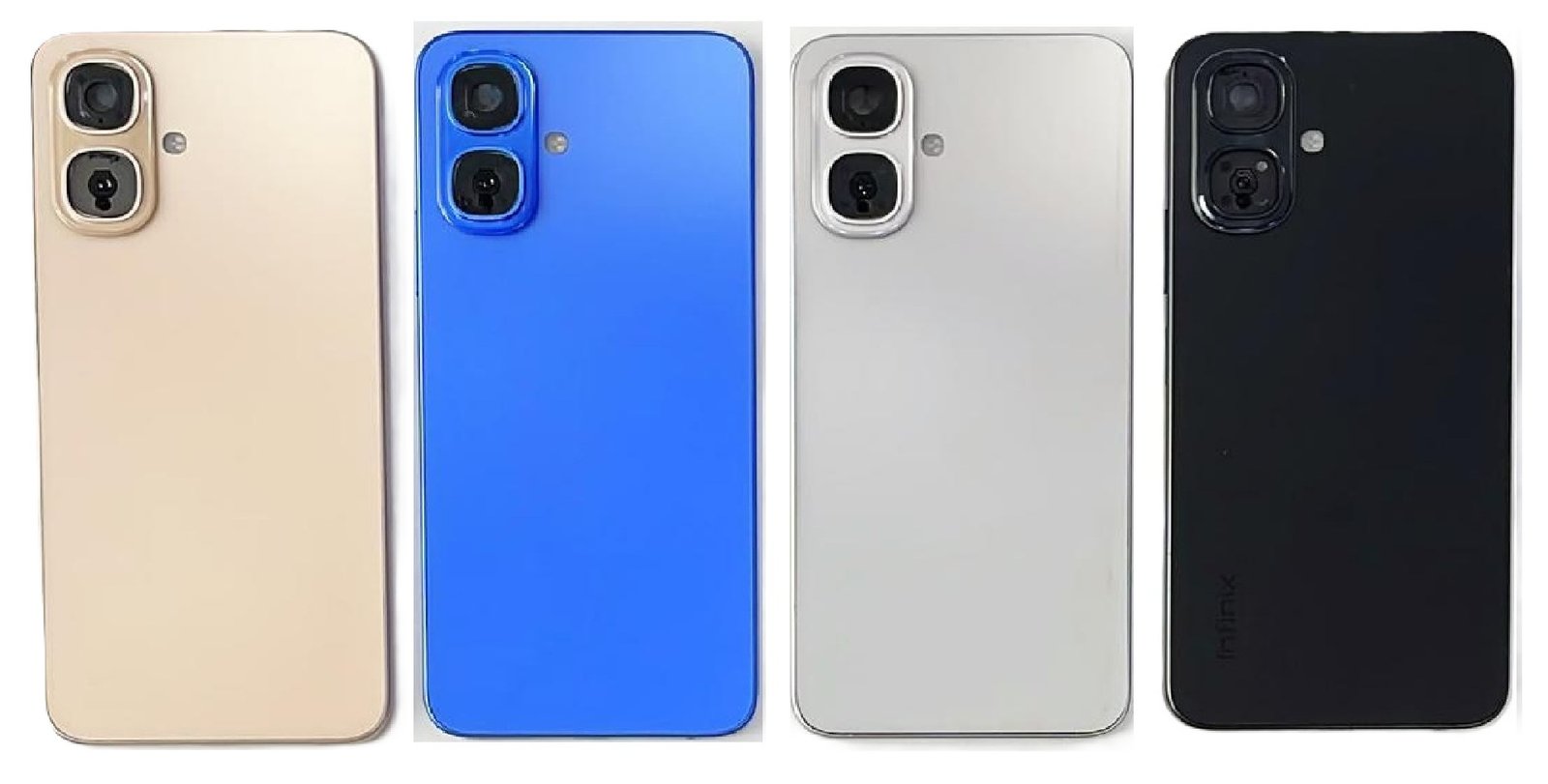 Infinix Smart 10 4G Full Body Housing Replacement Back Frame Middle Chassis with Side Keys – Black, Grey, Blue & Gold