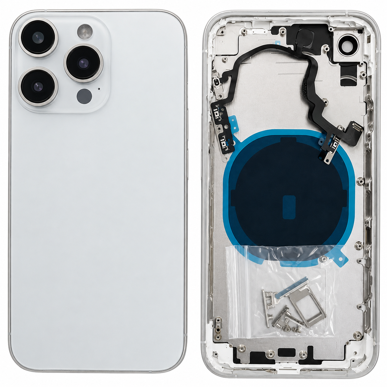 Back Panel Housing Body Converter for Apple iPhone 11 to iPhone 16 Pro – Gold, Grey, White & Black