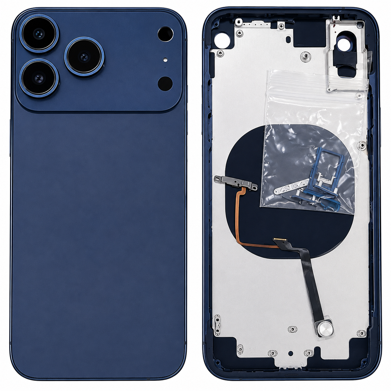 Back Panel Housing Body Converter for Apple iPhone X to iPhone 17 Pro – Black & White