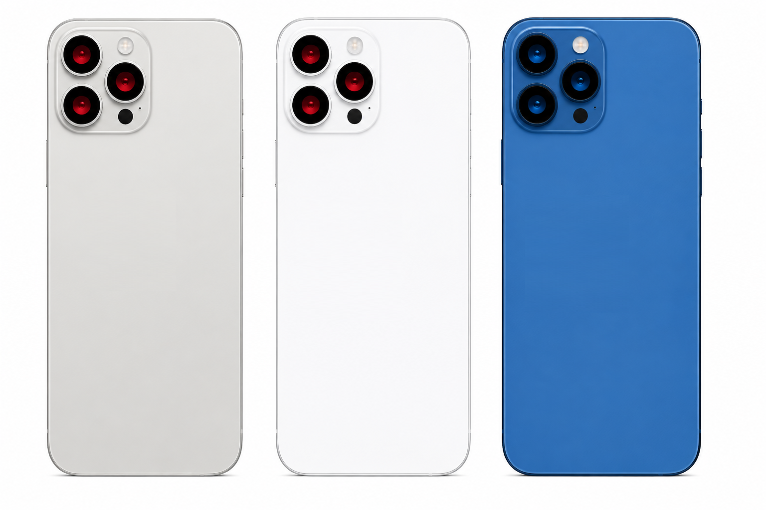 iPhone 12 Pro Housing Body – Grey, Blue & White