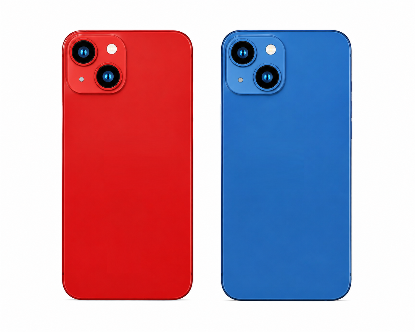iPhone 13 Housing Body – white, Red & Blue