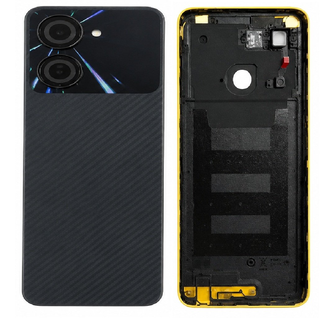 Itel P40 4G Back Panel Battery Cover – Black, Blue & Yellow