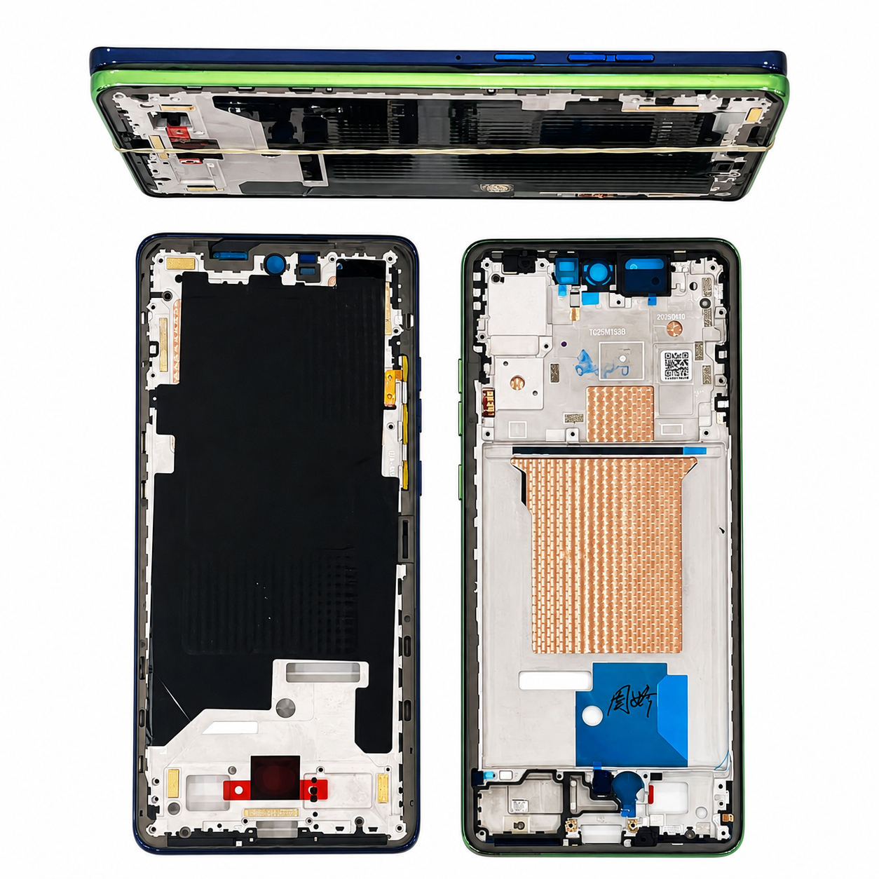 Motorola Edge 60 5G Middle Frame – Blue & Green