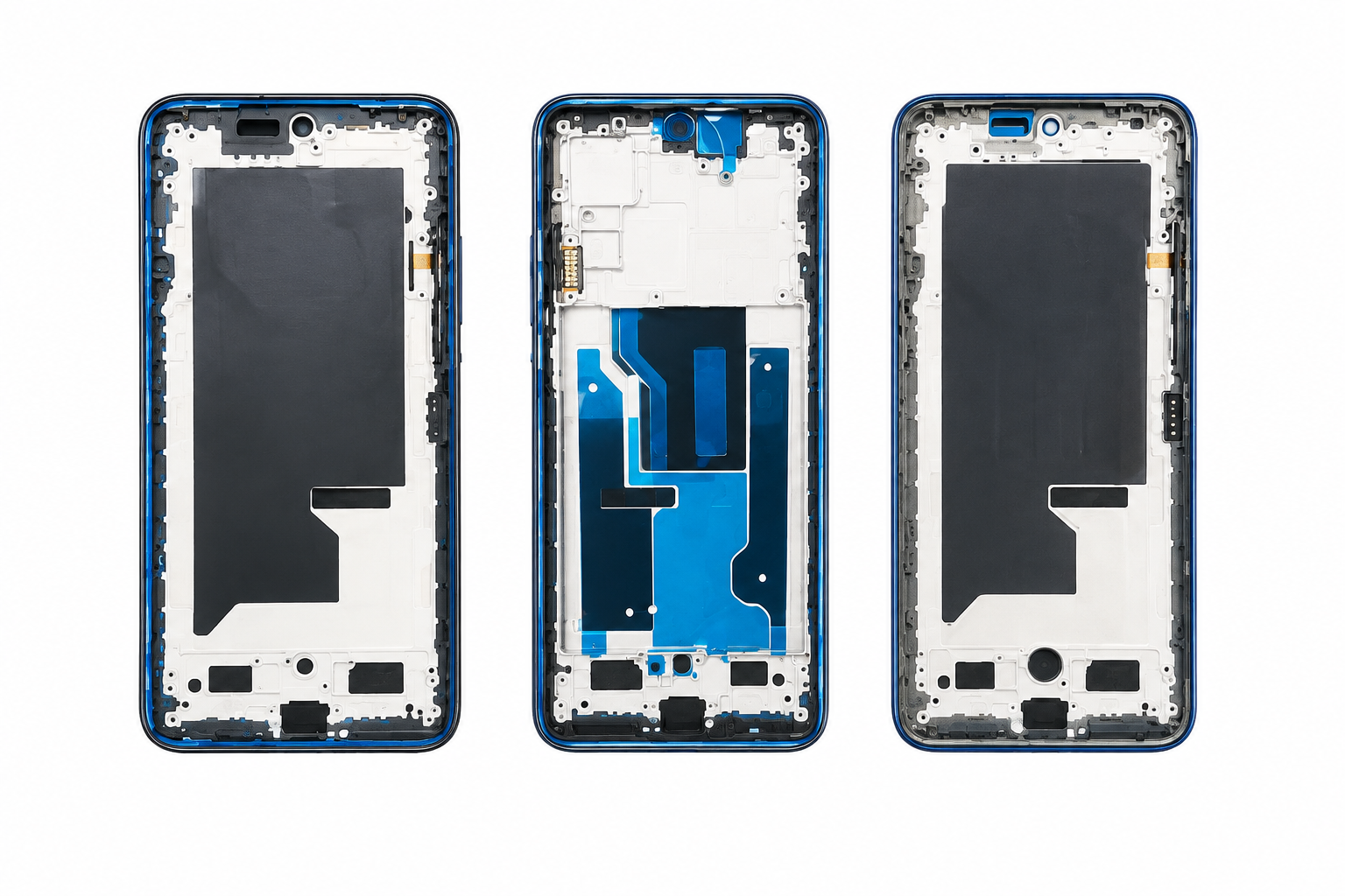 Motorola G96 5G Middle Frame – Black & Green