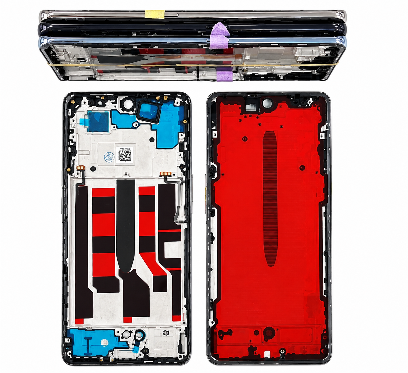 OPPO A1 Pro 5G Middle Frame – Black, Blue & Silver