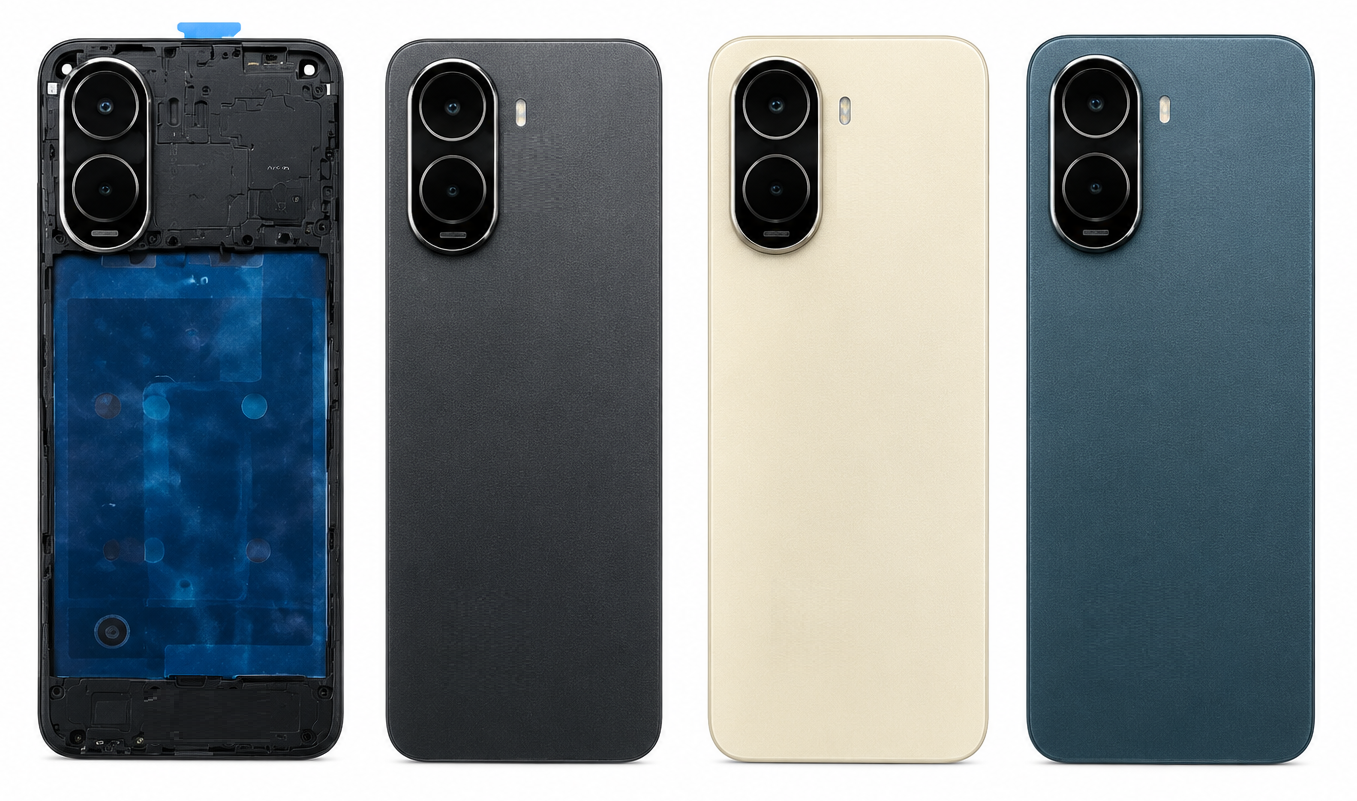 POCO C81 Pro 5G Housing Body – Black, Gold & Navy Blue