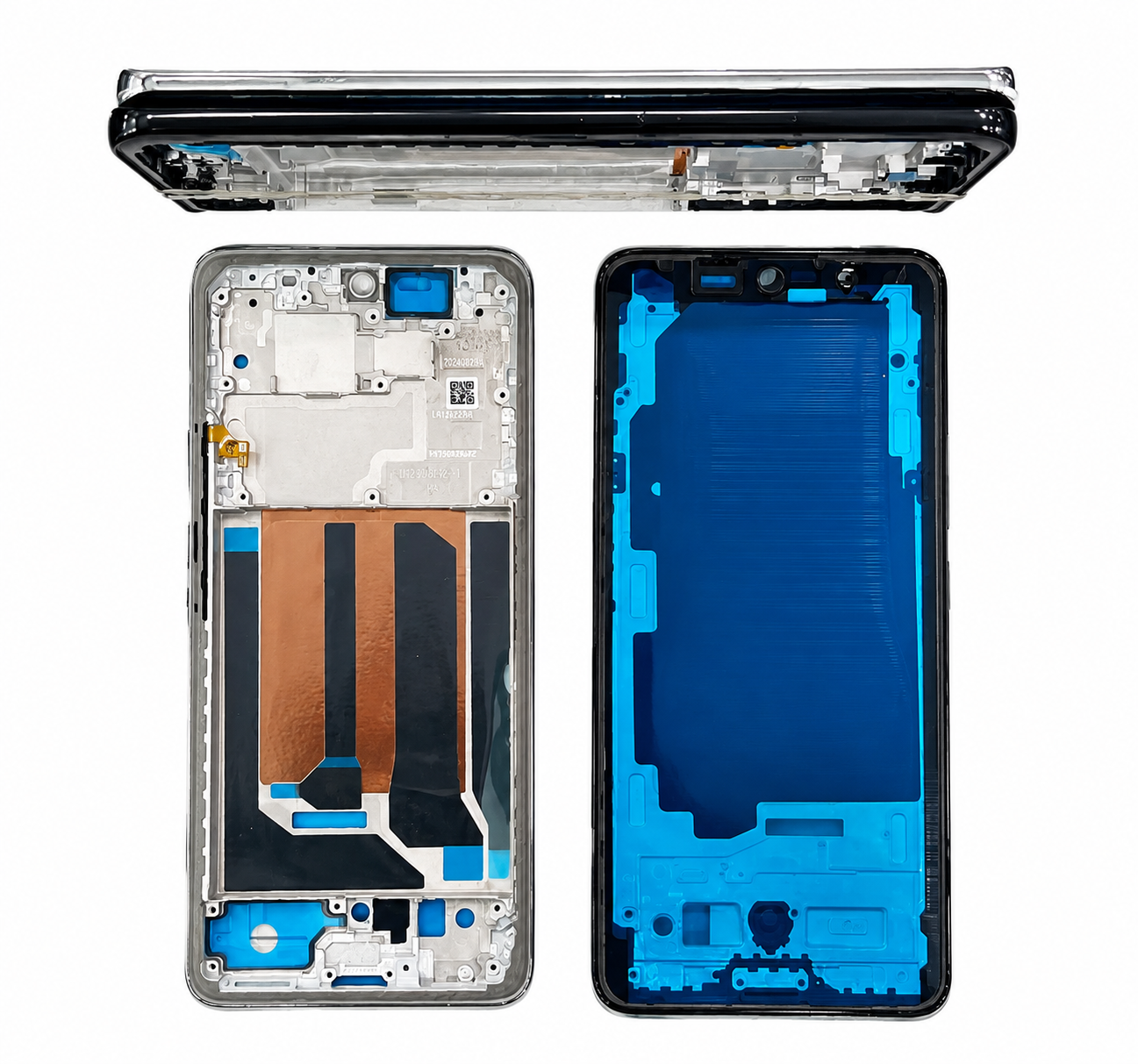 Redmi Note 15 Pro Plus 5G Middle Frame – Black & Silver