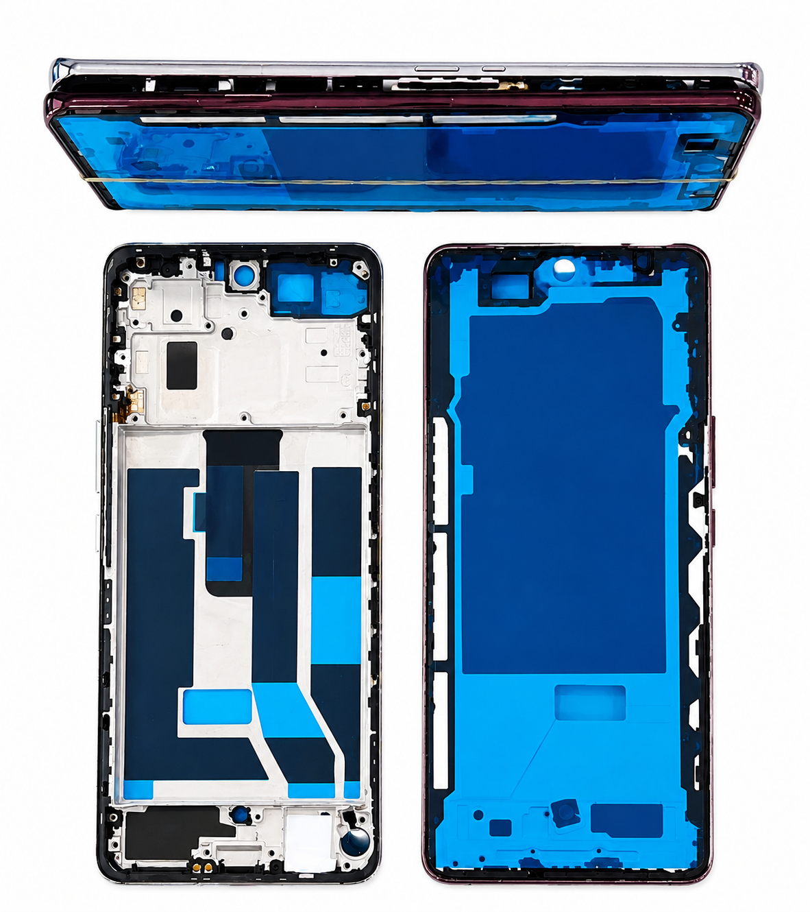 Vivo V40e 5G Middle Frame – Brown & Silver
