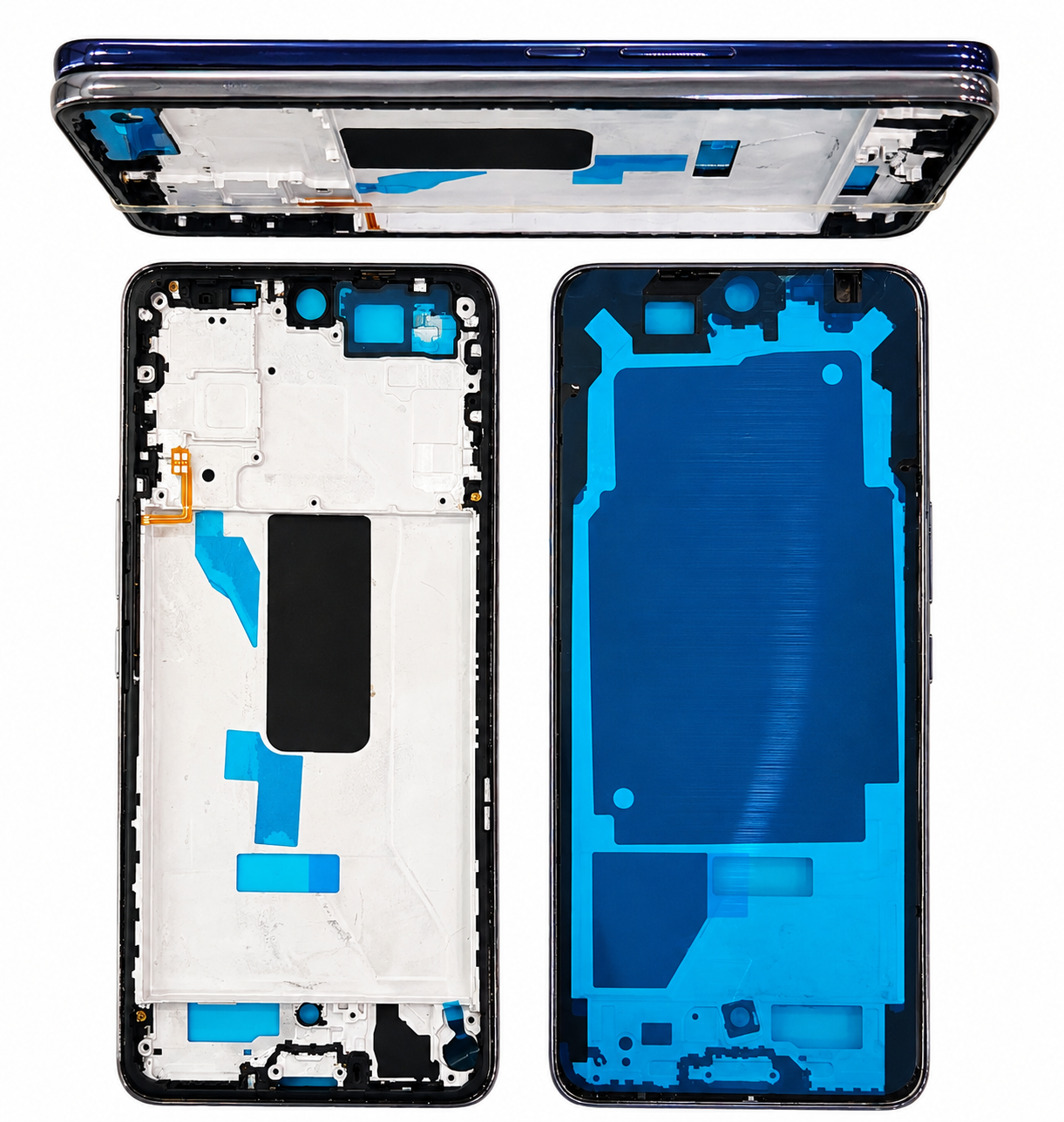 Vivo V50e 5G Middle Frame – Silver & Blue