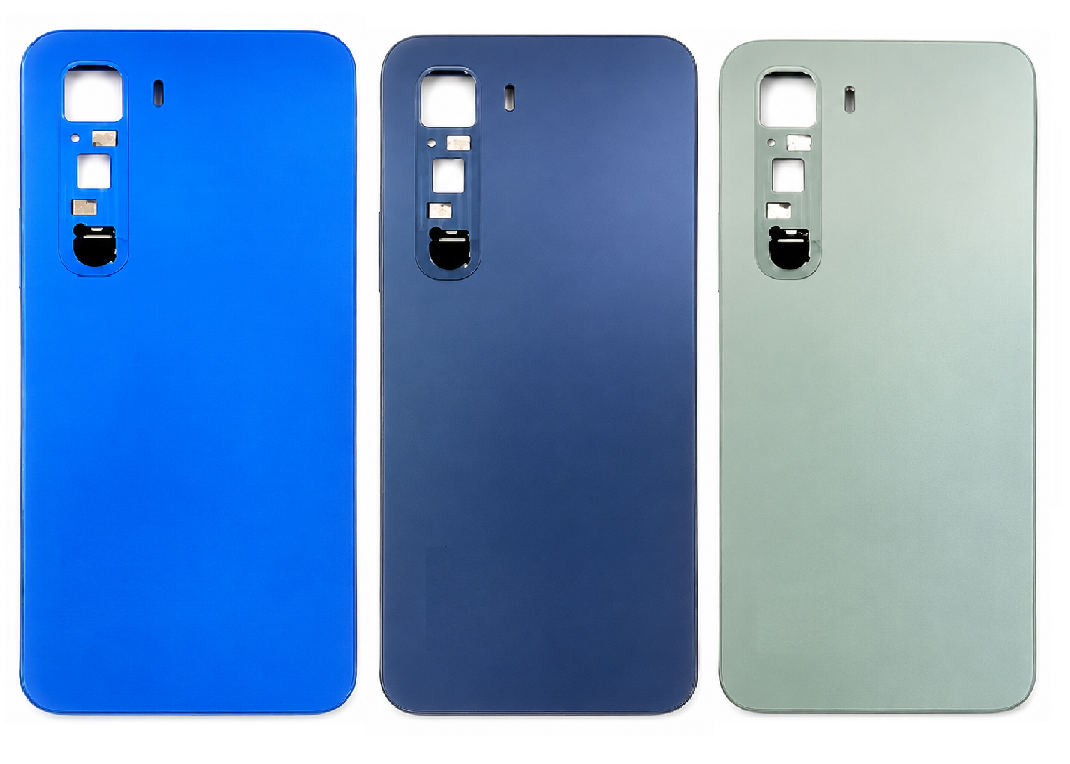 Infinix Hot 60 5G Full Body Housing Replacement Back Frame Middle Chassis with Side Keys – Blue, Navy Blue & Green