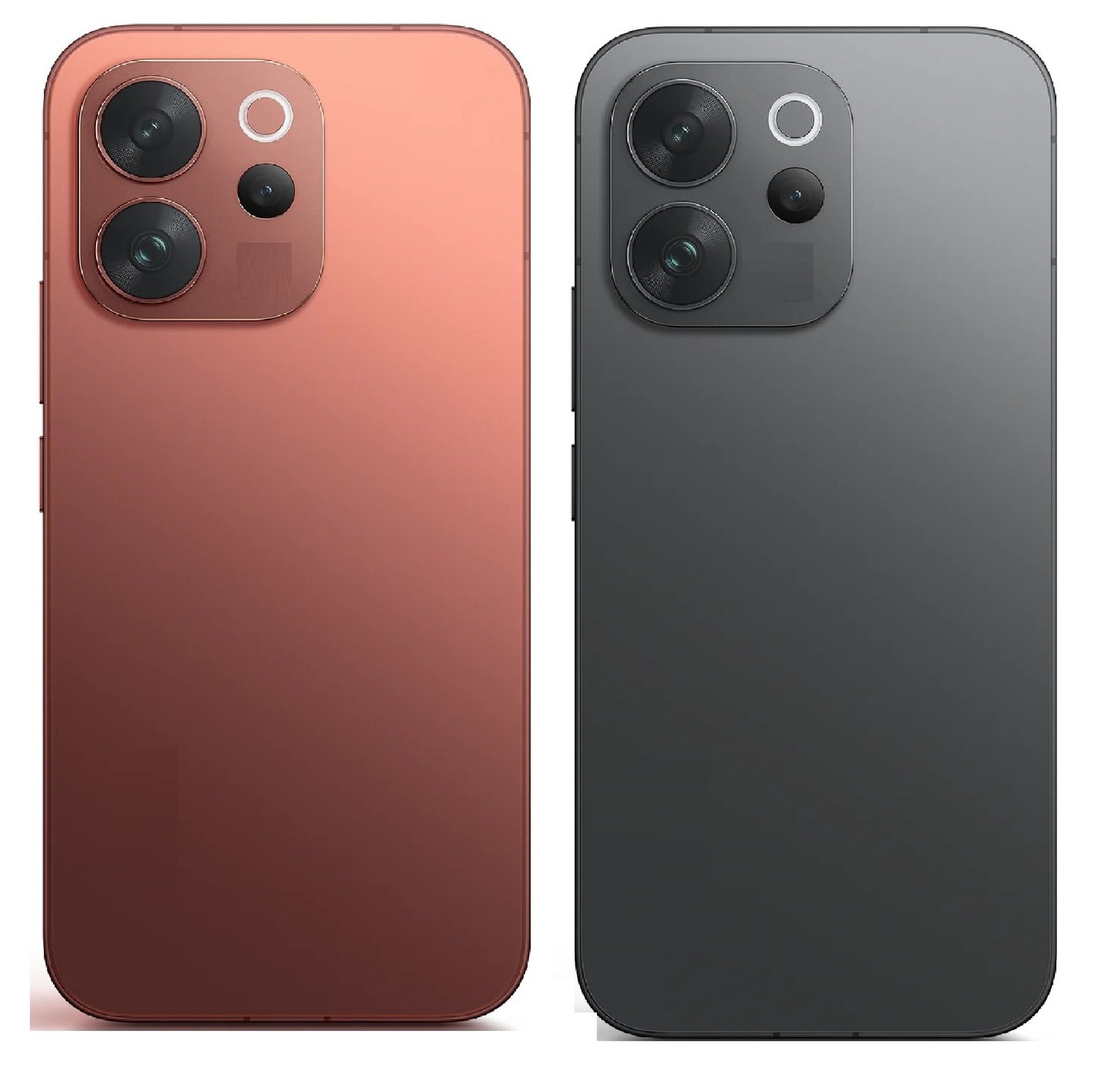 Vivo V70 5G Back Panel Battery Cover Replacement – Red & Black