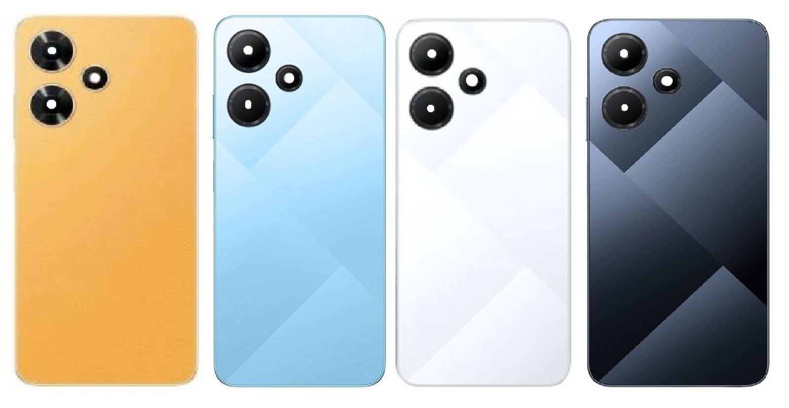Infinix Hot 30i 4G Full Body Housing Replacement Back Frame Middle Chassis with Side Keys – Orange, Blue, Black & White