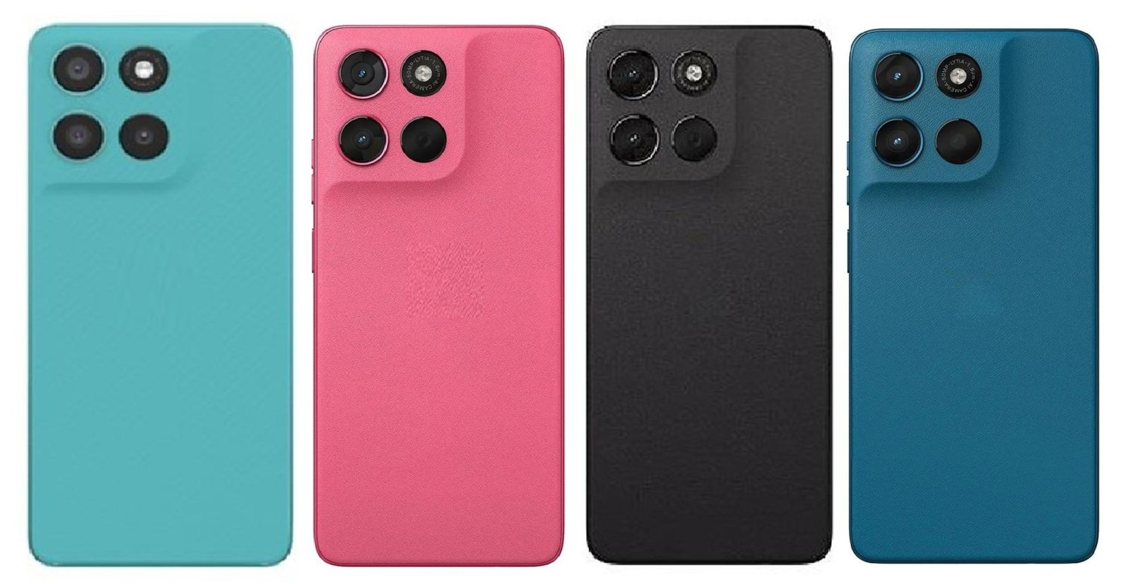 Motorola G57 Power 5G Full Body Housing Replacement Back Frame Middle Chassis with Side Keys – Green, Pink, Black & Blue