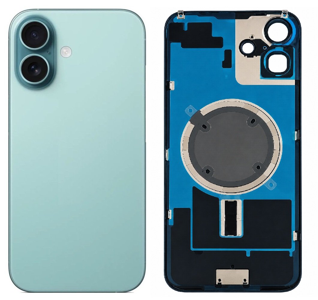 iPhone 16 Back Panel – Pink, White, Blue, Black & Green