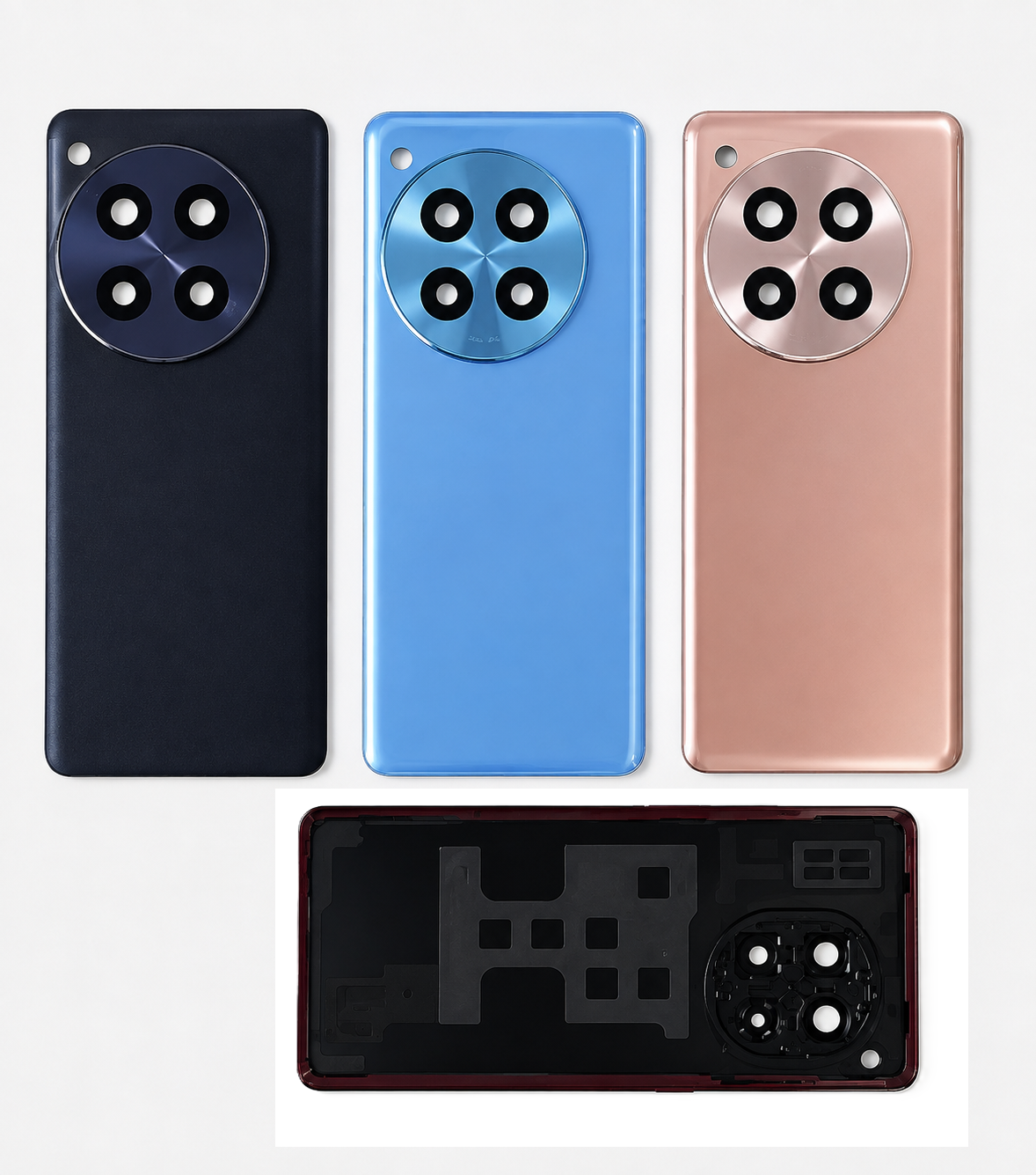 OnePlus 12R 5G Back Panel – Blue, Black & Brown