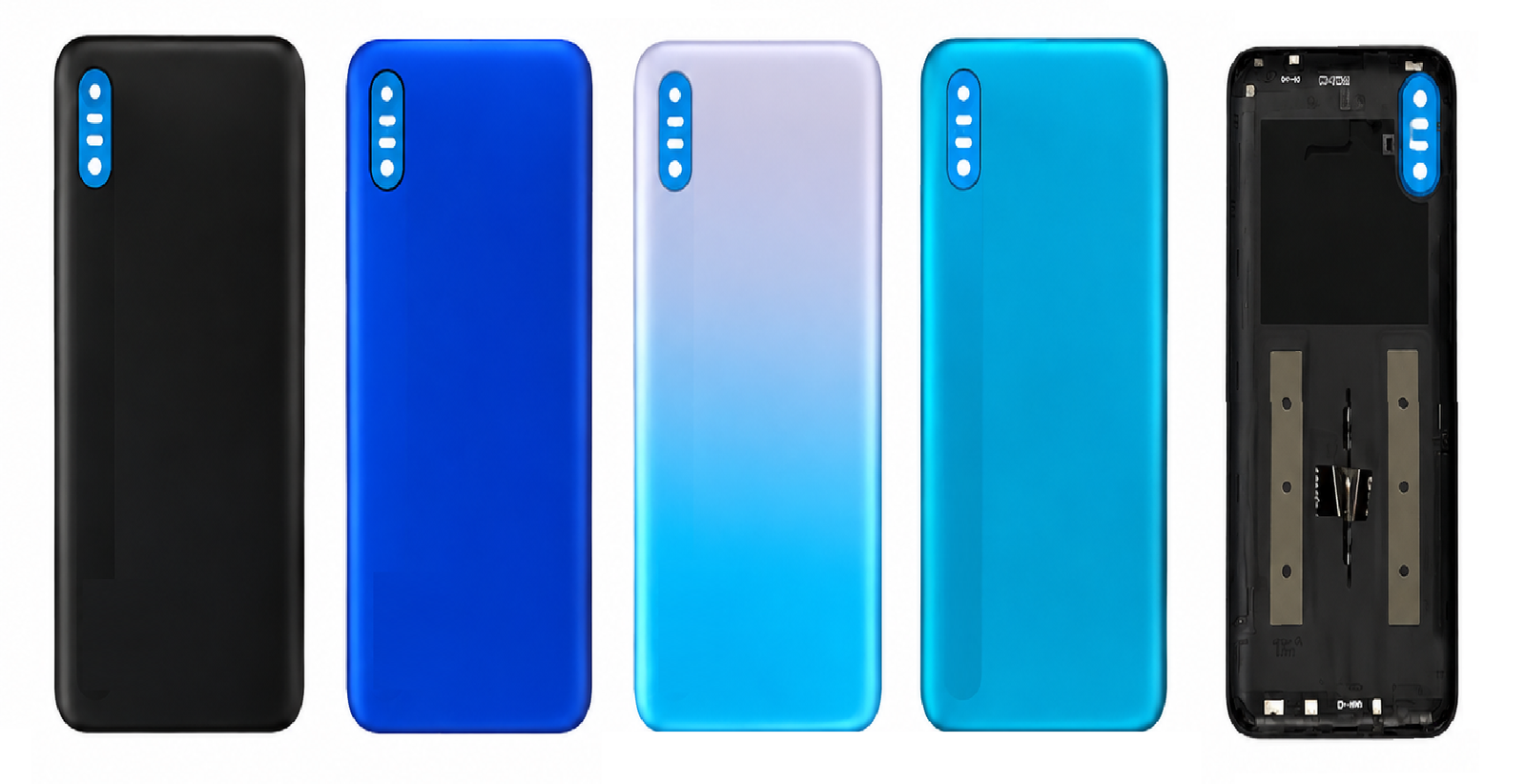 Redmi 9A Back Panel – Black, Purple, Blue & Sky Blue