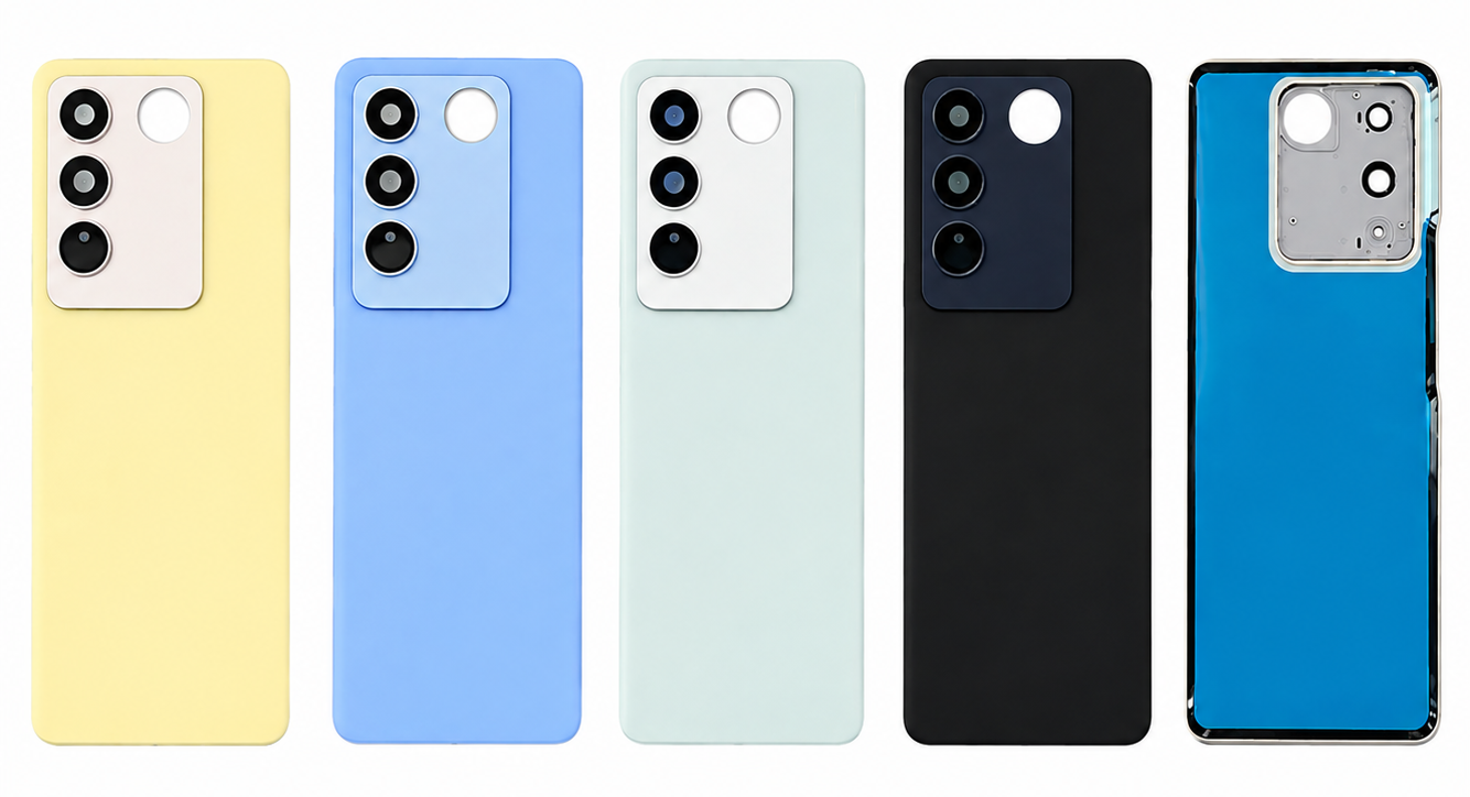 Vivo V27 Back Panel – Yellow, Blue, Green & Black