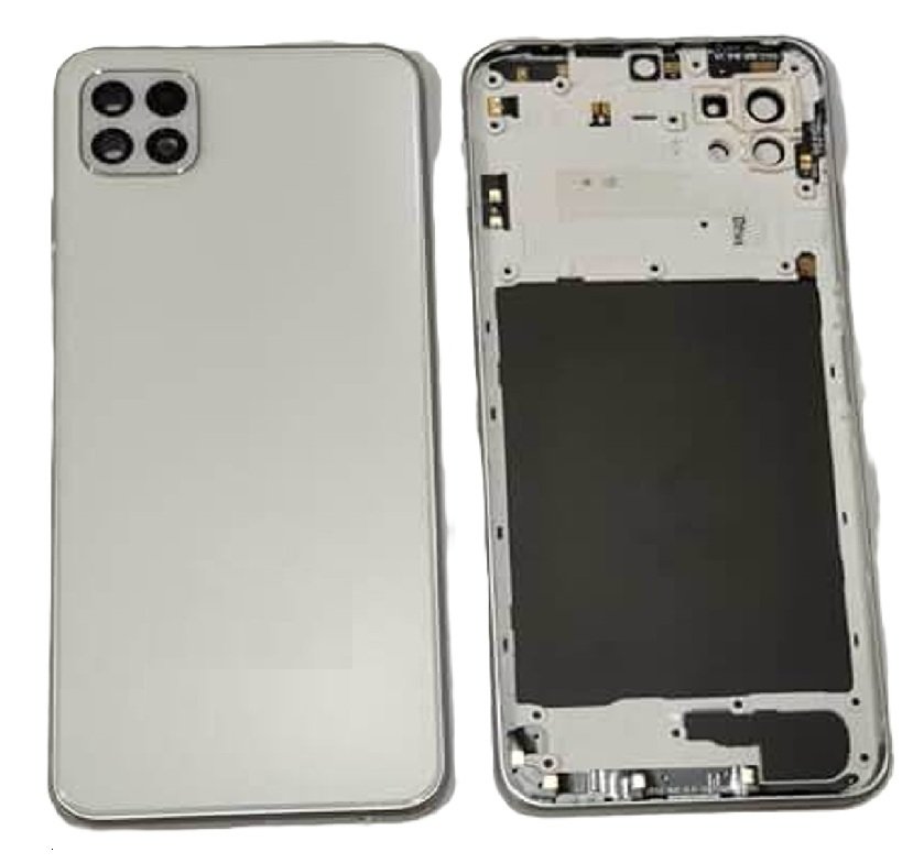 Samsung Galaxy A22 5G Full Body Housing Replacement Back Frame Middle Chassis with Side Keys – Black, White, Green & Purple