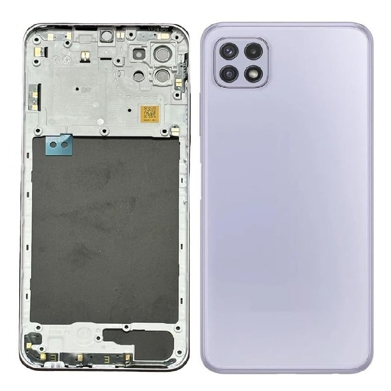 Samsung Galaxy A22 5G Full Body Housing Replacement Back Frame Middle Chassis with Side Keys – Black, White, Green & Purple