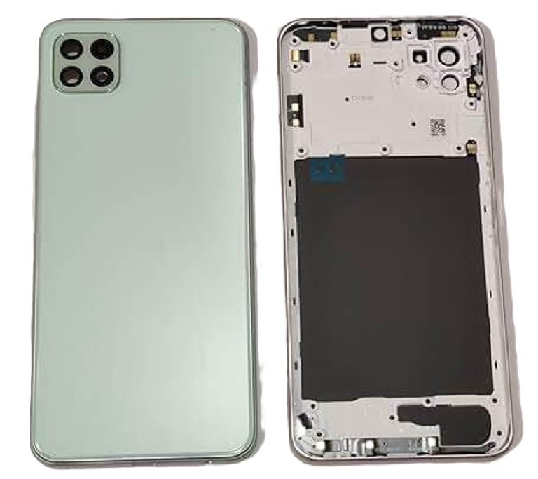 Samsung Galaxy A22 5G Full Body Housing Replacement Back Frame Middle Chassis with Side Keys – Black, White, Green & Purple