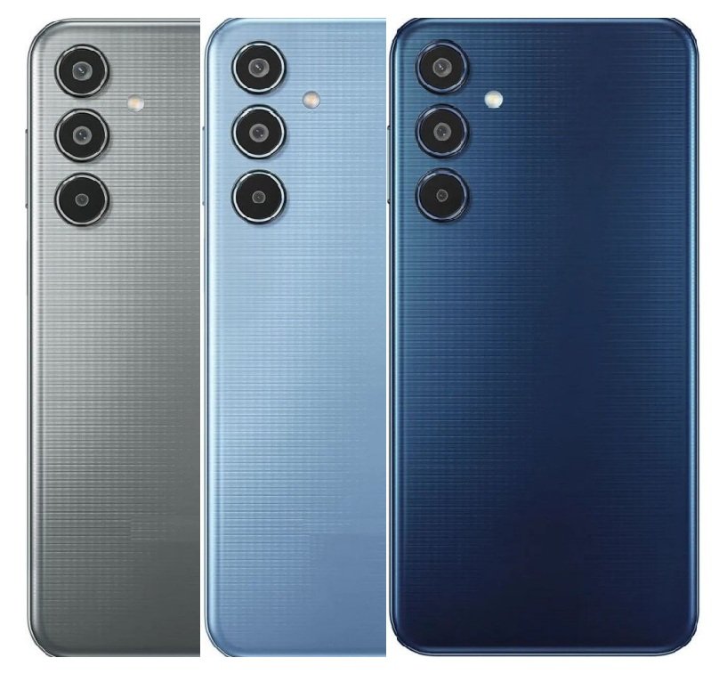Samsung Galaxy M35 5G Full Body Housing Replacement Back Frame Middle Chassis with Side Keys – Grey, Blue & Dark Blue