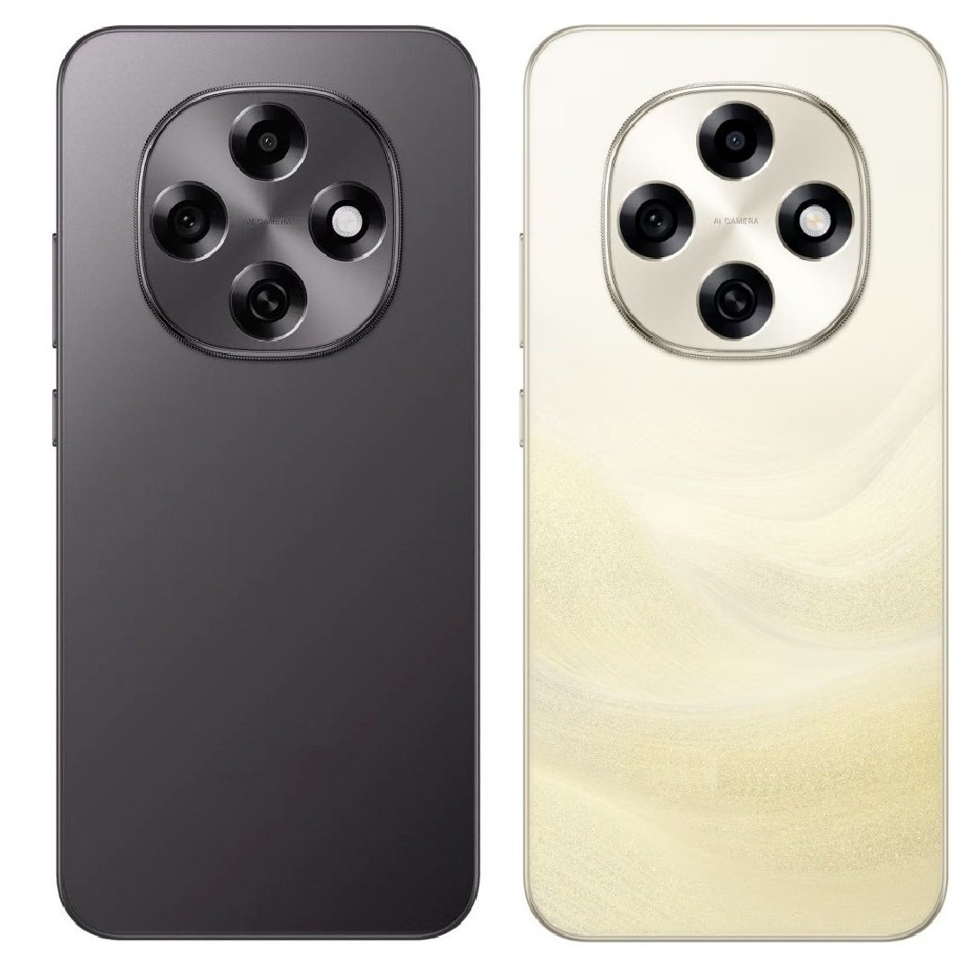 Oppo F31 Pro 5G Full Body Housing Replacement Back Frame Middle Chassis with Side Keys – Black & Gold