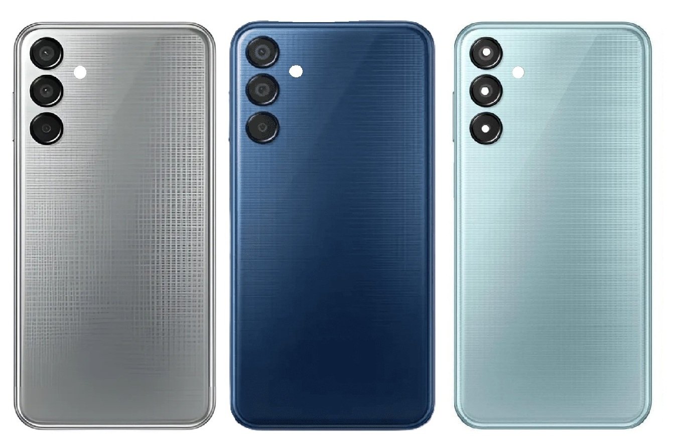 Samsung Galaxy M15 5G Full Body Housing Replacement Back Frame Middle Chassis with Side Keys – Grey, Blue & Green
