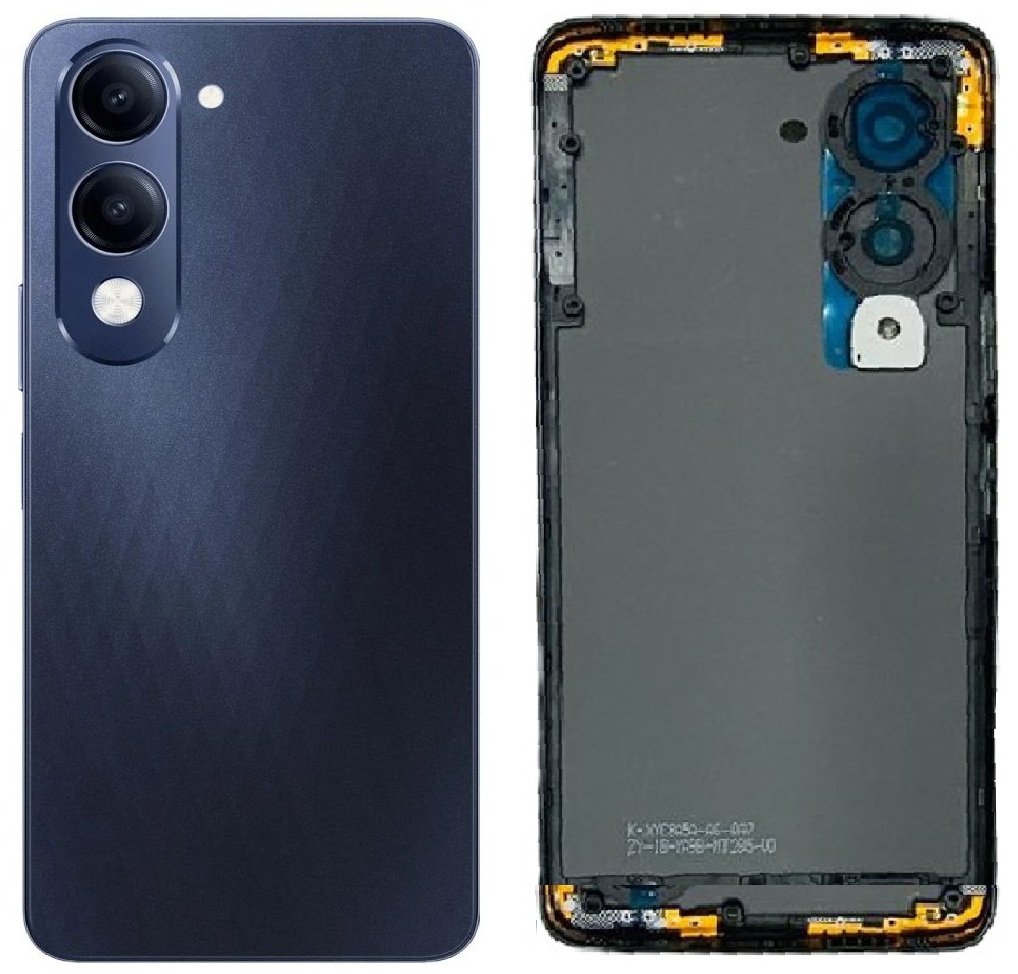 Vivo Y04 4G Full Body Housing with Side Keys – Purple, Gold & Black