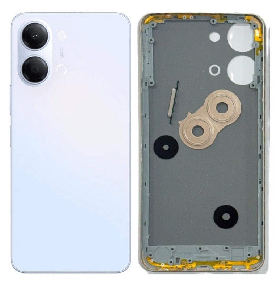 Vivo Y21 5G / Y05 5G Full Body Housing Replacement Back Frame Middle Chassis with Side Keys – White, Blue & Black