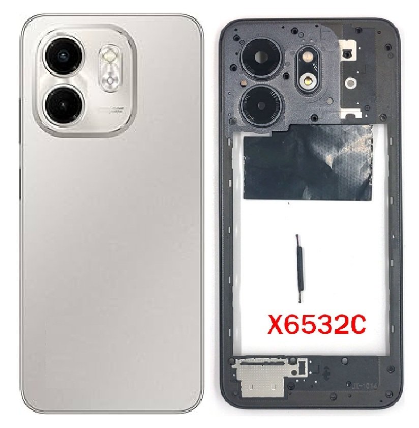 Infinix Smart 9 HD 4G Full Body Housing Replacement Back Frame Middle Chassis with Side Keys – Black, Blue, Grey & Orange