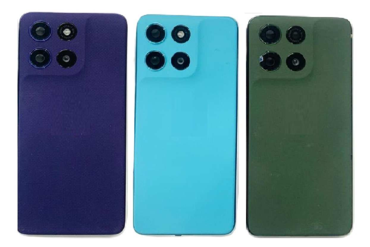 Motorola G67 5G Full Body Housing Replacement Back Frame Middle Chassis with Side Keys – Blue, Green & Purple
